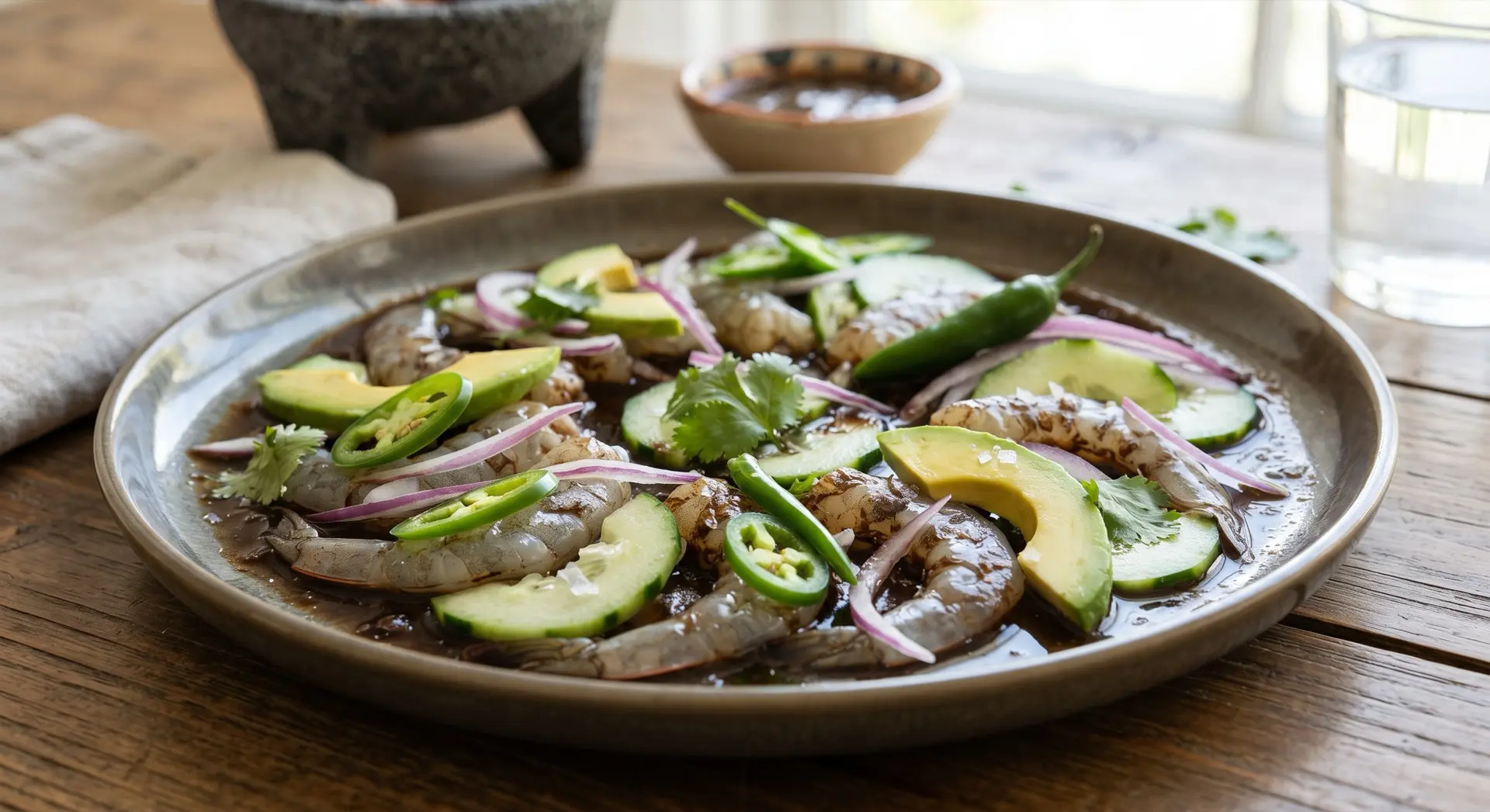 Aguachile Negro de Camarón - Restaurante Agave